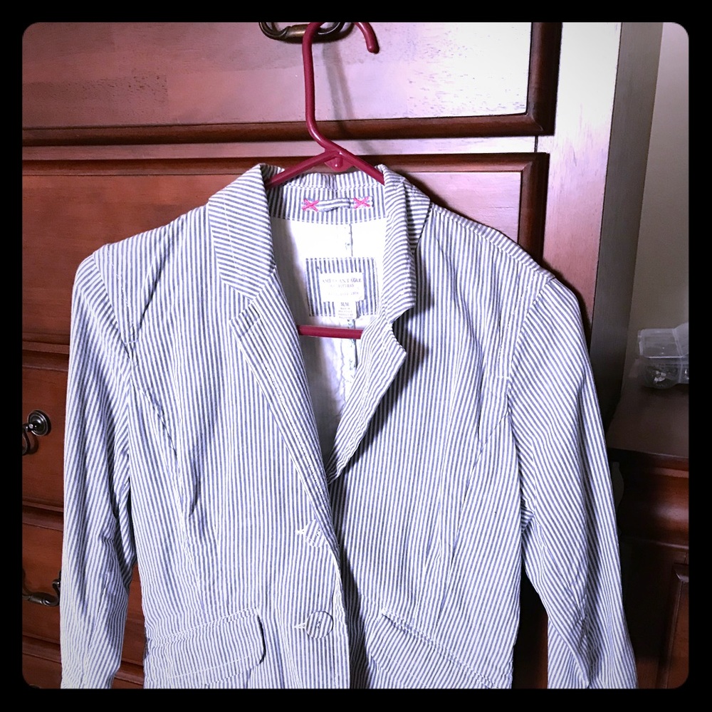 Seersucker blazer